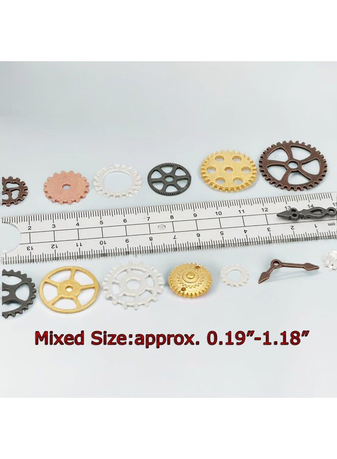 YYHDTYFY 50g Mixed Steampunk Gears Accessories Decor DIY Metal Antique Clock Watch Gear Cog Wheel Pendants Charms For Crafting Jewelry Making - Image 3
