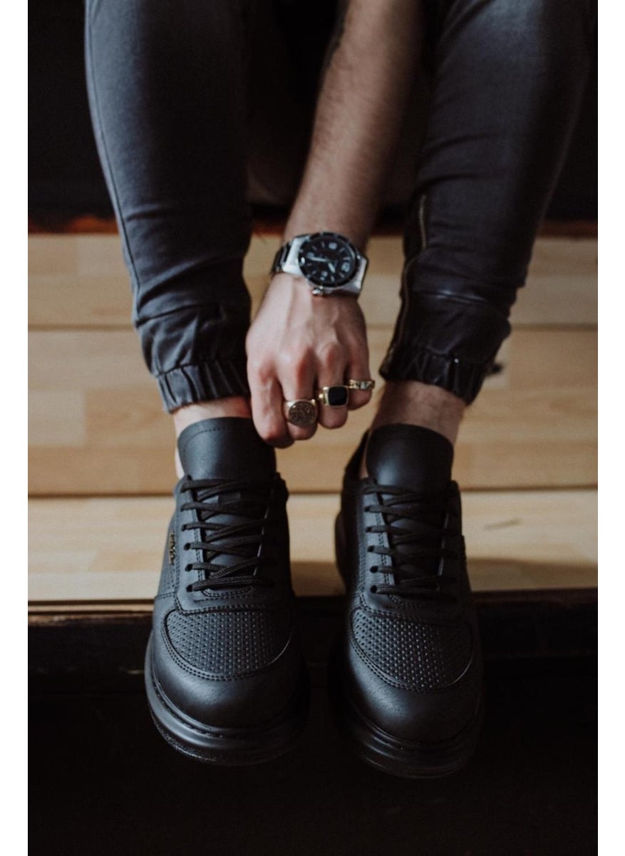KnACK High Sole Casual Shoes 042 Black (Black Sole)  - Image 4