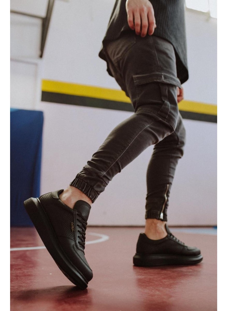 KnACK High Sole Casual Shoes 042 Black (Black Sole)  - Image 1