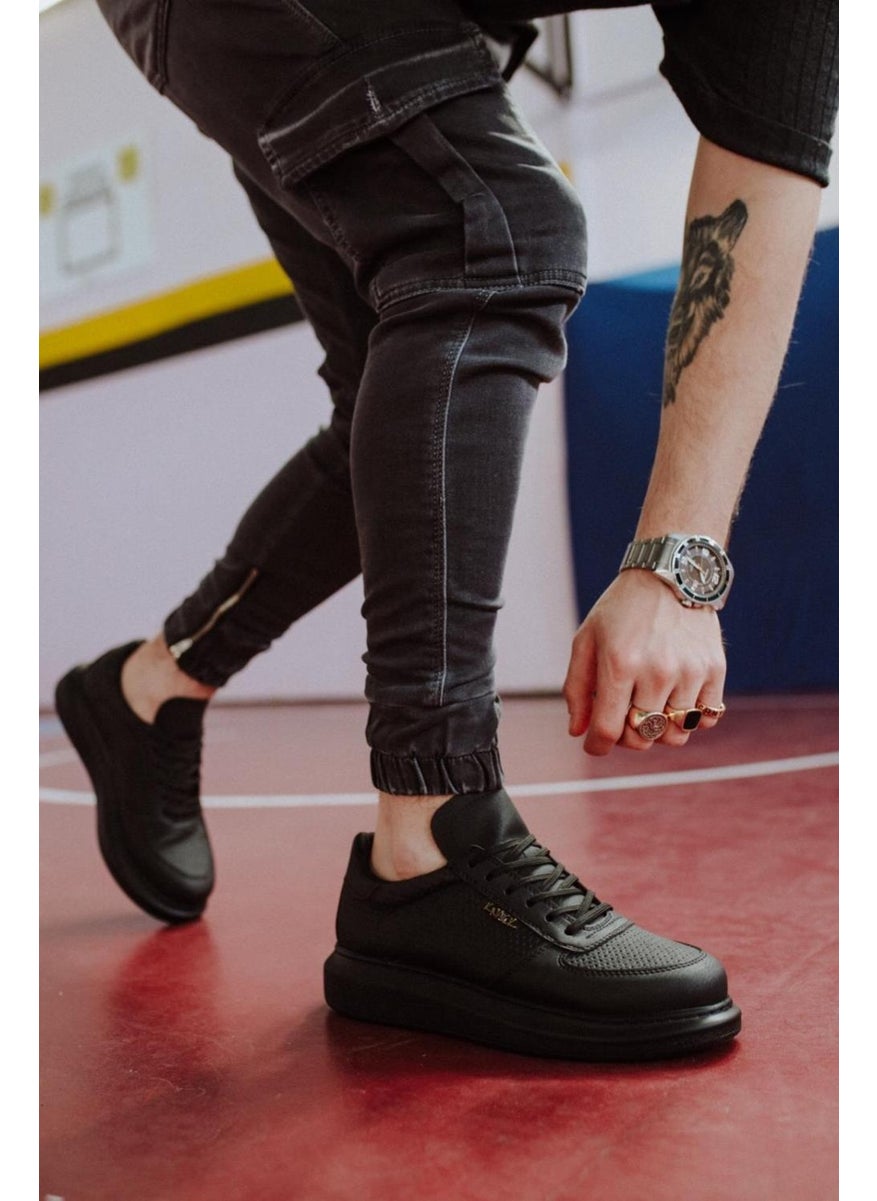 KnACK High Sole Casual Shoes 042 Black (Black Sole)  - Image 3