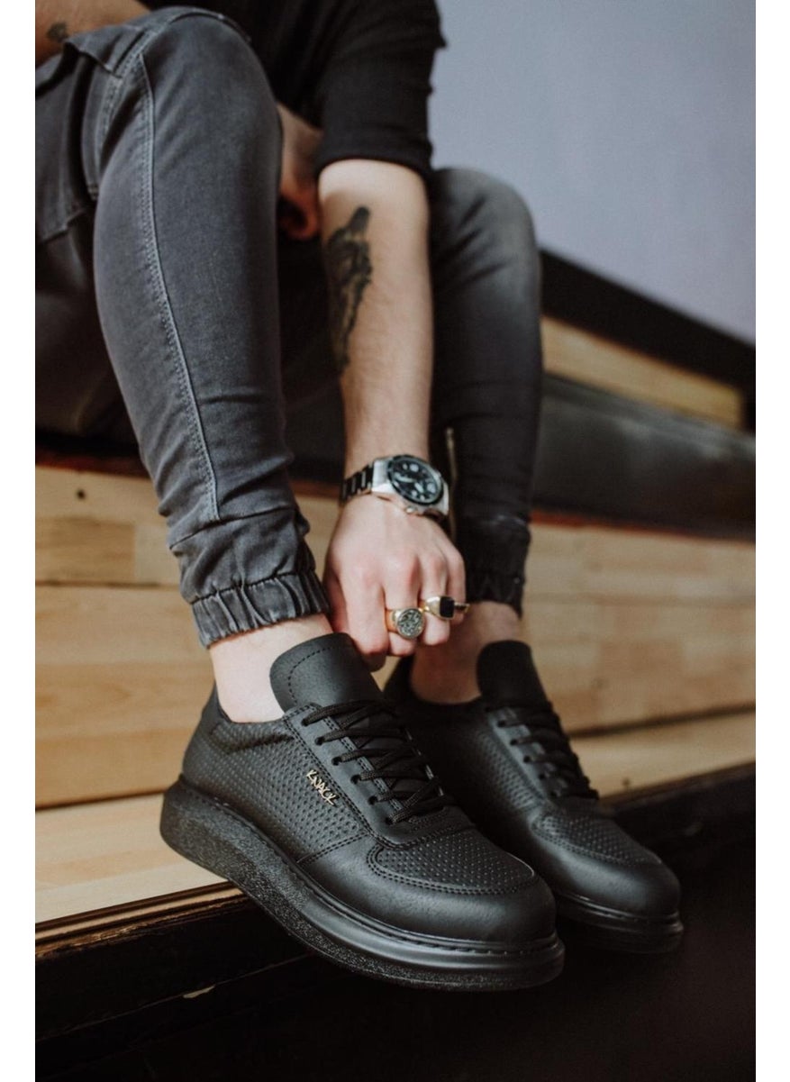 KnACK High Sole Casual Shoes 042 Black (Black Sole)  - Image 2