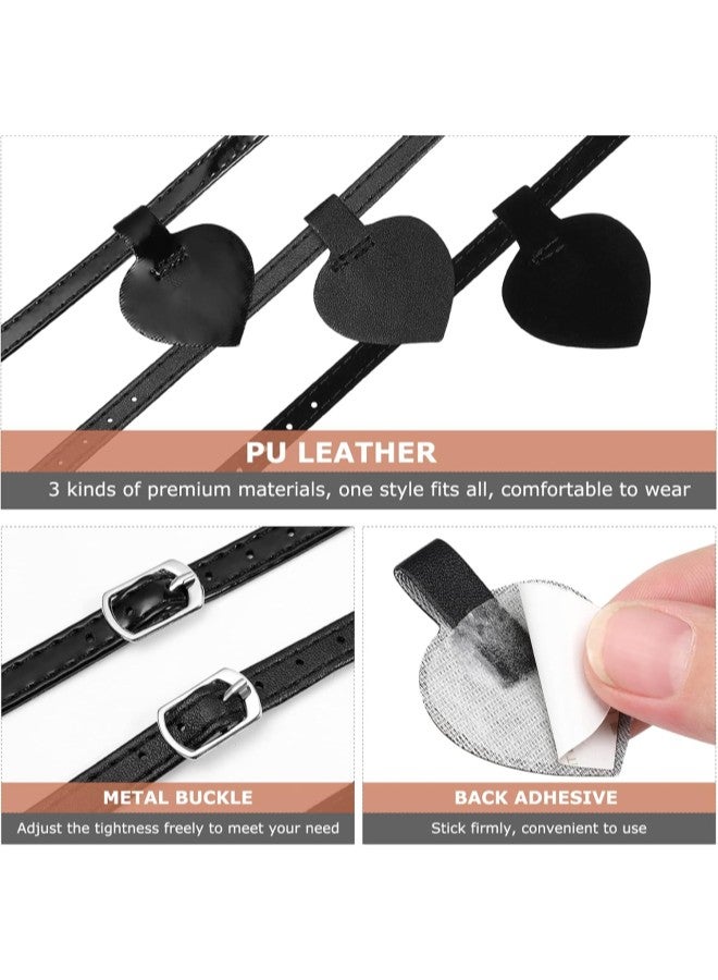 klarako 3 Sets Detachable High Heels Anti Slip Shoe Straps Anti- Loose Heels Ankle Straps Self- Adhesive Heel Cushion Inserts Heel Straps for High Heels - Image 5