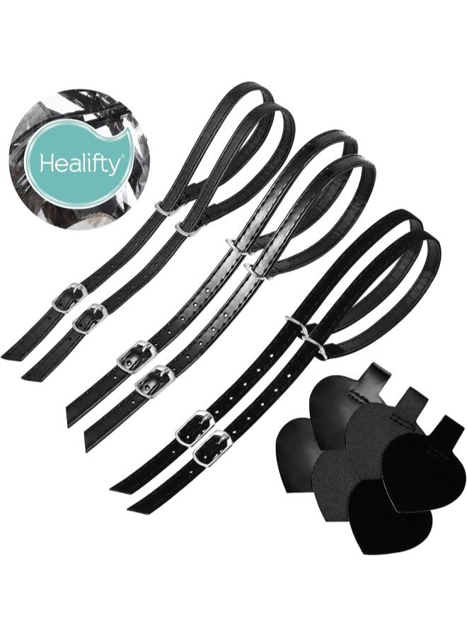klarako 3 Sets Detachable High Heels Anti Slip Shoe Straps Anti- Loose Heels Ankle Straps Self- Adhesive Heel Cushion Inserts Heel Straps for High Heels - Image 2