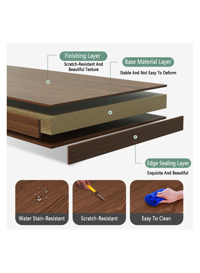 Anmi 4 Tier Corner Shelf, Space-Saving Corner Bookshelf Storage Rack, Corner Bookcase Small Bookcase for Study Room, Living Room, Office - Image 5