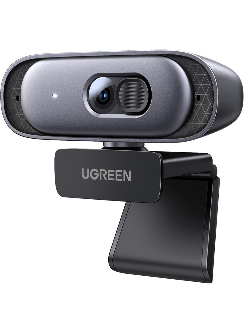 UGREEN ECO UGREEN Webcam 2K 30FPS Full HD, Webcam with Dual Microphone, 91° Field of View, Privacy Protection, Auto Focus, Automatic Light Correction, Stereo Sound, Plug & Play, PC Camera for Windows MacOS 35626 - Image 1