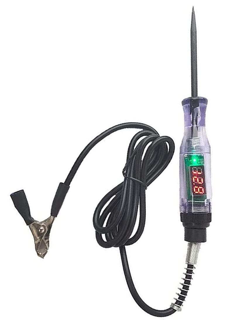 SANMUGEED Car Truck Circuit Test Pen, Circuit Tester, 5-120V DC Digital Automotive Test Light, Heavy Duty Light Tester with Voltmeter Wire - Image 1