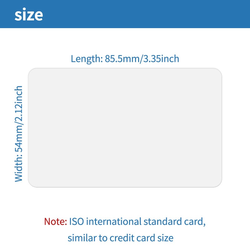 Klmnduo 25 Pack - Premium Blank PVC Cards for ID Badge Printers - Premium Quality White CR80 30 Mil (CR8030) by KLMNDUO - Compatible with Most Photo ID Badge Printers(White) - Image 4