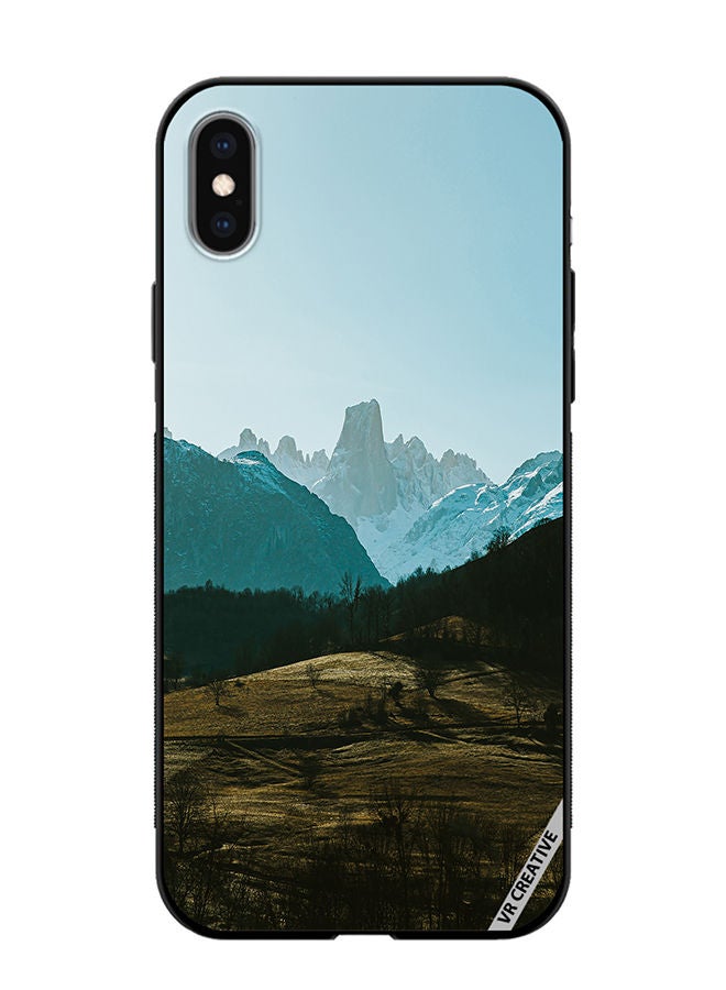 VR CREATIVE Protective Case Cover For Apple iPhone X/XS Green Hills Design Multicolour - Image 1