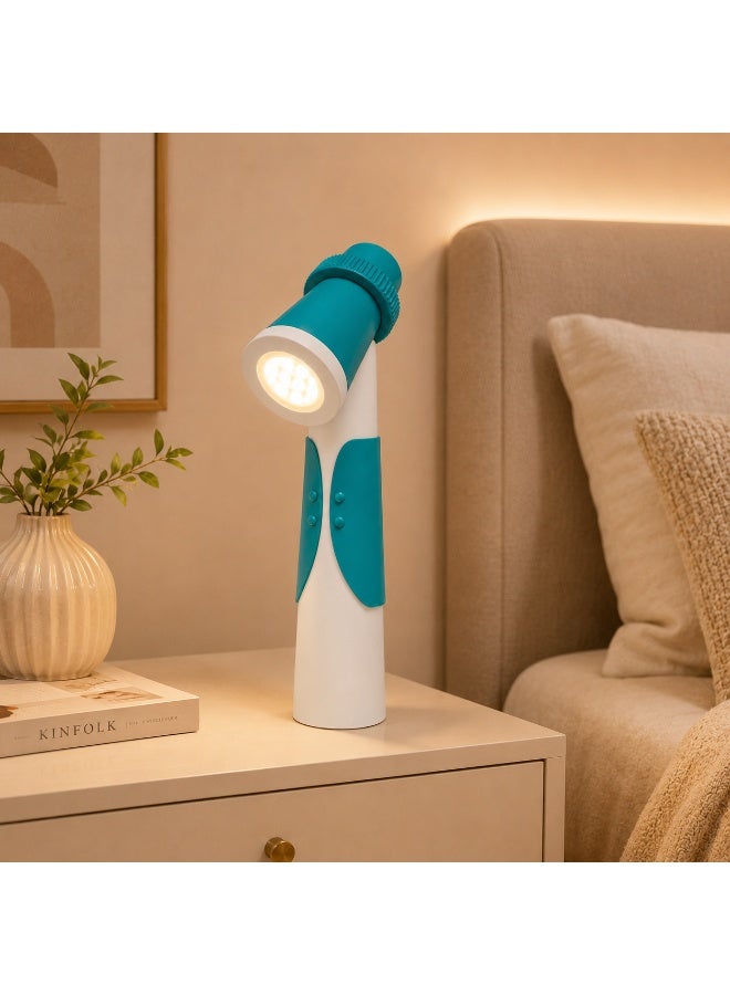 ناياتوبيا مصباح طاولة LED بتصميم شخصية وسبوت لايت، يعمل عبر USB بجهد 5 فولت، إضاءة دافئة 3000 كلفن، أبيض ، 28.2 سم - Image 3