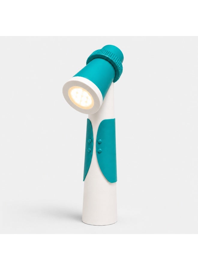 ناياتوبيا مصباح طاولة LED بتصميم شخصية وسبوت لايت، يعمل عبر USB بجهد 5 فولت، إضاءة دافئة 3000 كلفن، أبيض ، 28.2 سم - Image 1