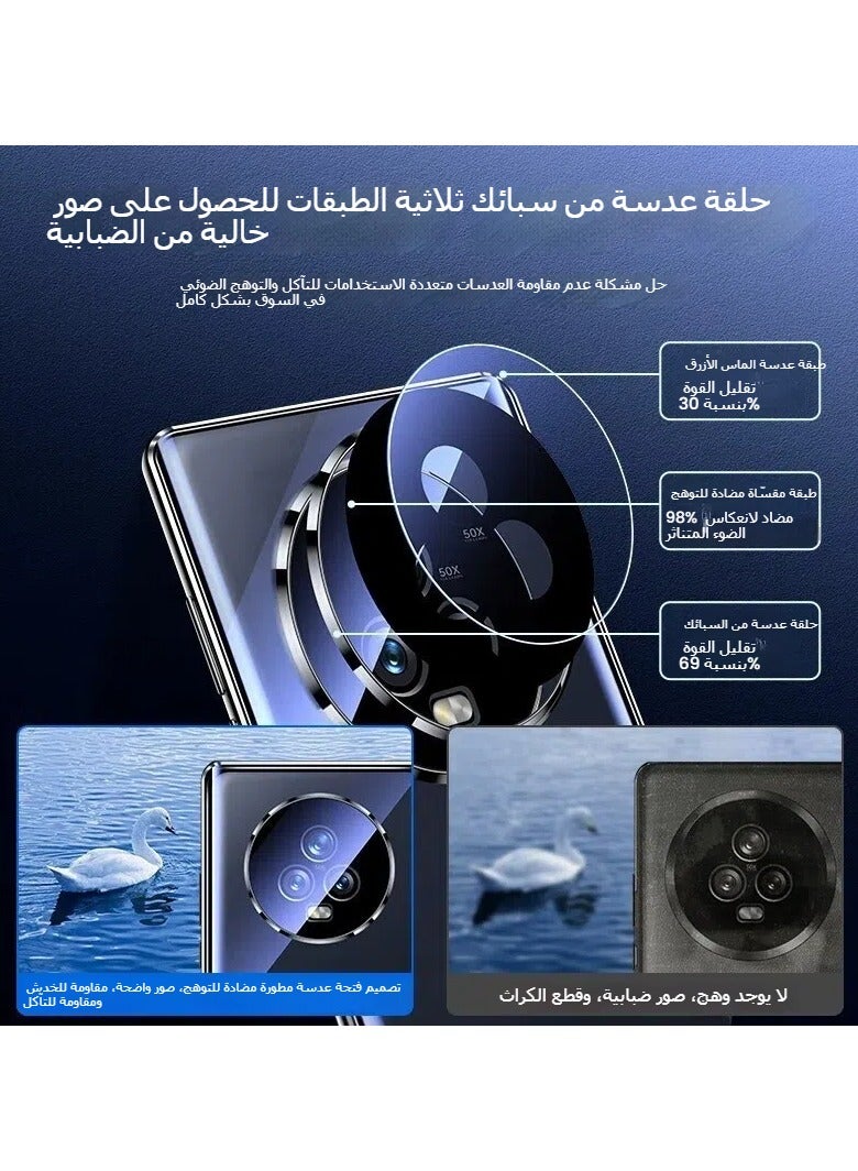 متوافق مع الشرف ماجيك 6 برو 5 جرام حالة الخصوصية حالة المغناطيسي الامتزاز الجبهة عودة 360 درجة مجموع حماية حالة مع مكافحة التجسس الزجاج المقسى - Image 2
