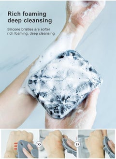 Aroura Premium Eco-Friendly Antimicrobial Silicone Body Scrubber, Gentle Exfoliating Shower Scrubber for Sensitive Skin, Durable Silicone Body Brush for Shower Use for Men and Women  - Image 3