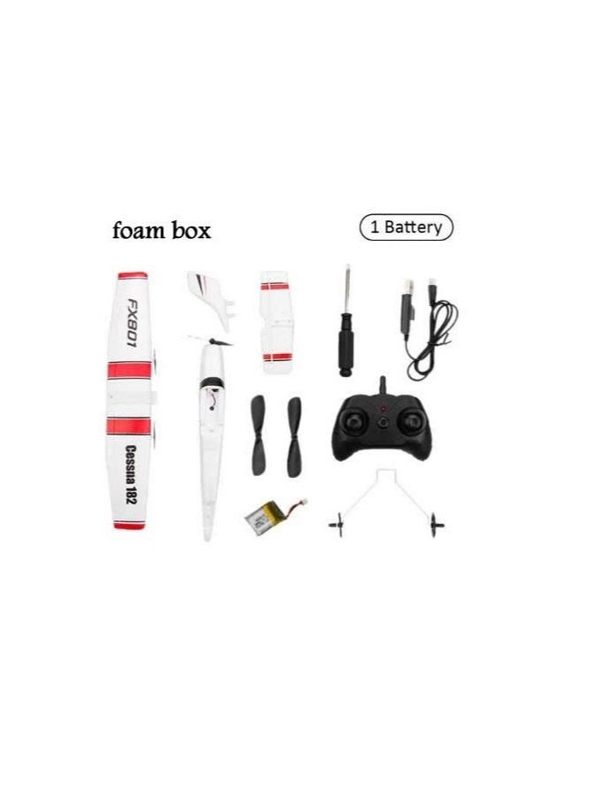 AROAQ DIY RC Plane Toy Cessna 1 battery Remote Control Airplane DIY Fixed Wing Aircraft  - Image 1