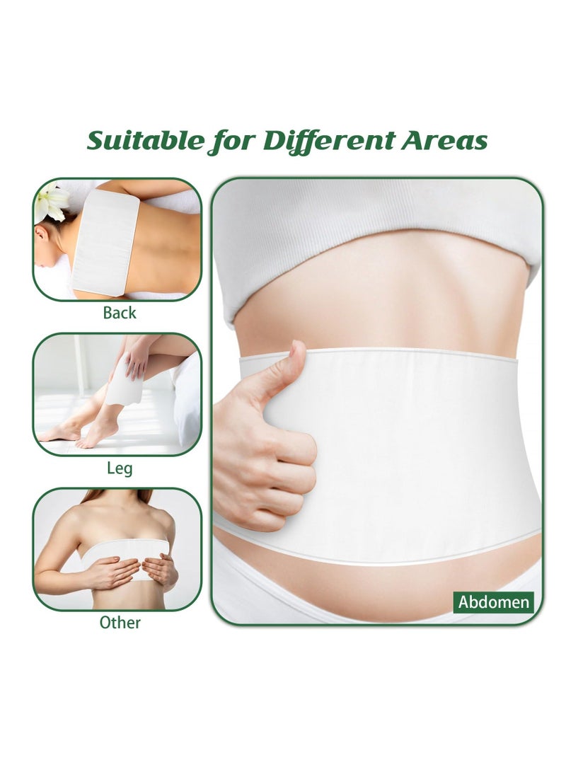 Cotton Flannel for Castor Oil Packs, 2 PCS Highly Absorbent Castor Oil Wrap, Made of Organic Cotton, Reusable Castor Oil Compress for Liver, Abdomen, Joints