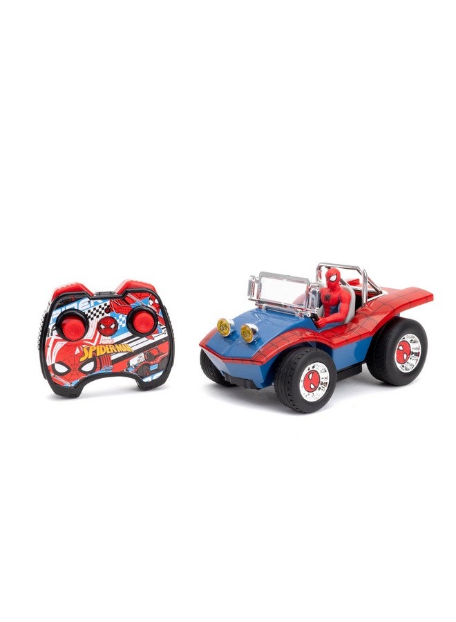 Jada Toys Marvel 1:24 Spider-Man Buggy Rc Radio Control Cars, Toys For Kids And Adults - Image 1