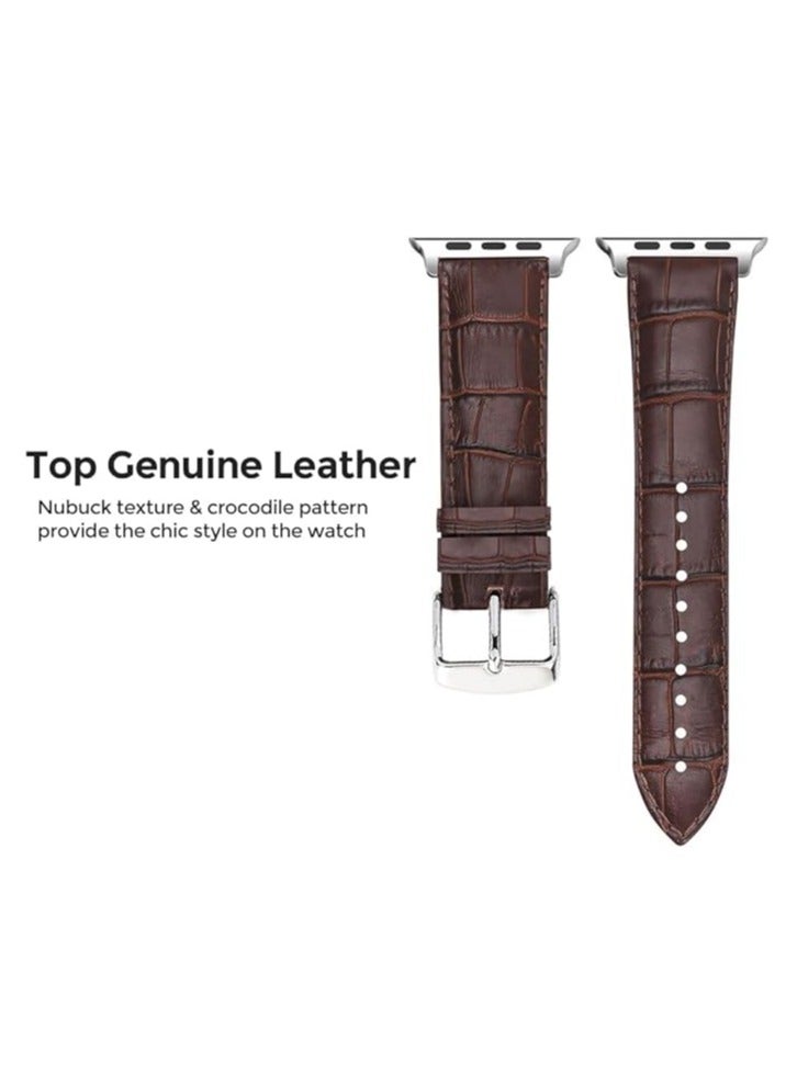 Leather Bands Compatible with Samsung Galaxy Watch Ultra 47mm Band (2024), Top Grain Genuine Leather Replacement Strap for Men Women - Image 2