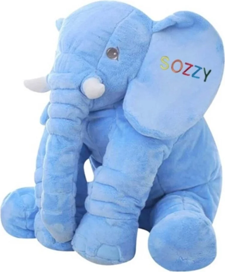 توبروك ستور Children's Blue Elephant Sleeping My Friend Toy Plush
