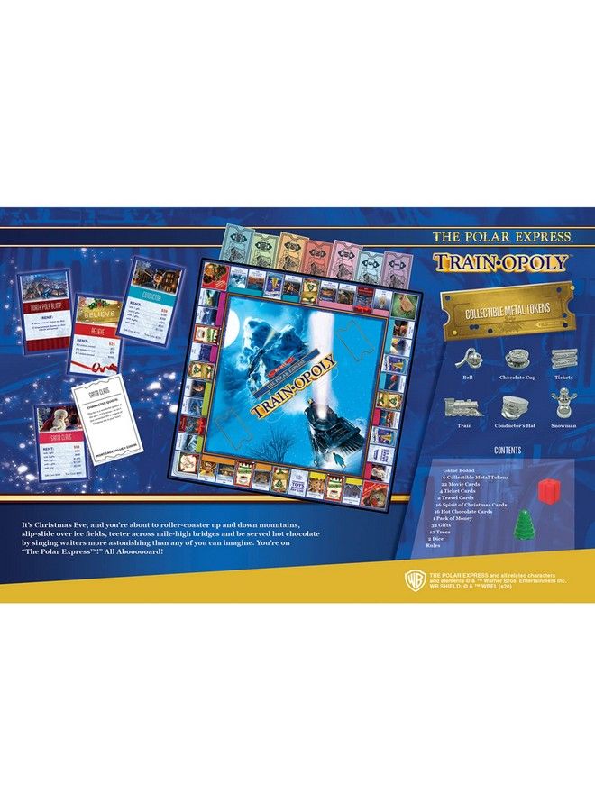 MasterPieces Opoly Board Games The Polar Express Train Opoly Officially Licensed Board Games For Adults Kids & Family  - Image 4