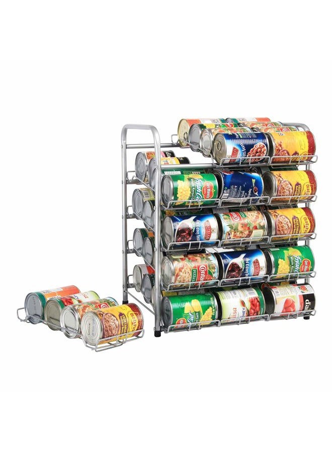 Rice rat Kitchen Can Rack Stackable Silver Pantry Organizer (5-Tier) - Image 2