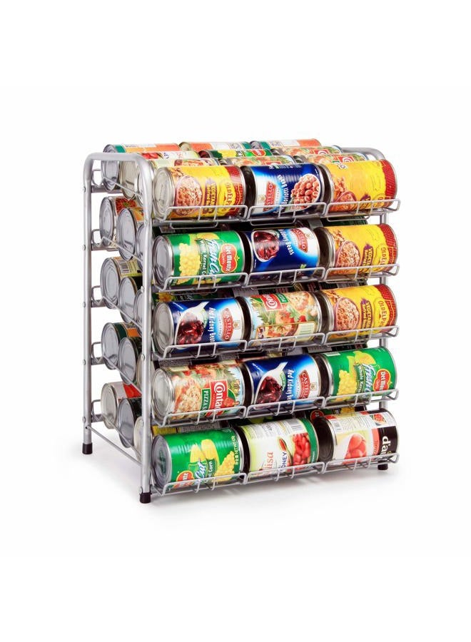 Rice rat Kitchen Can Rack Stackable Silver Pantry Organizer (5-Tier) - Image 4