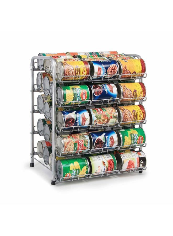Rice rat Kitchen Can Rack Stackable Silver Pantry Organizer (5-Tier) - Image 1