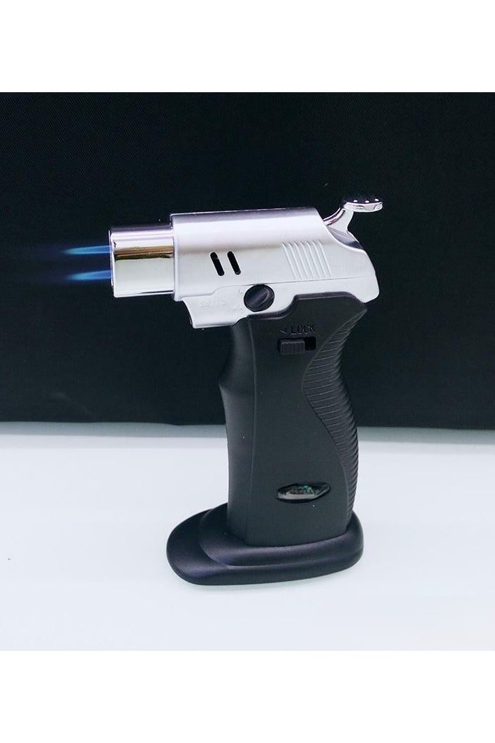 Adjustable Single/Dual Jet Flame Butane Gas Torch Lighter – Windproof Refillable Lighter with Flame Lock for Outdoor, Camping, BBQ, Kitchen - Image 2