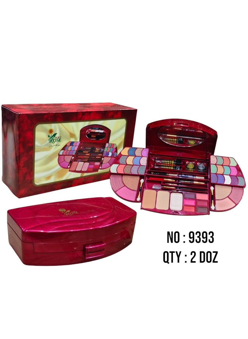 All-in-one multipurpose red makeup kit