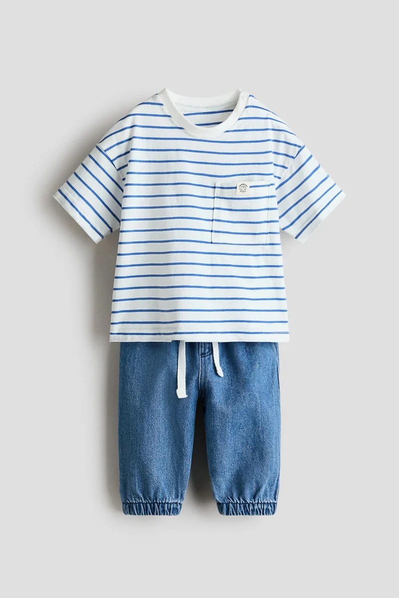 H&M 2-piece T-shirt and joggers set