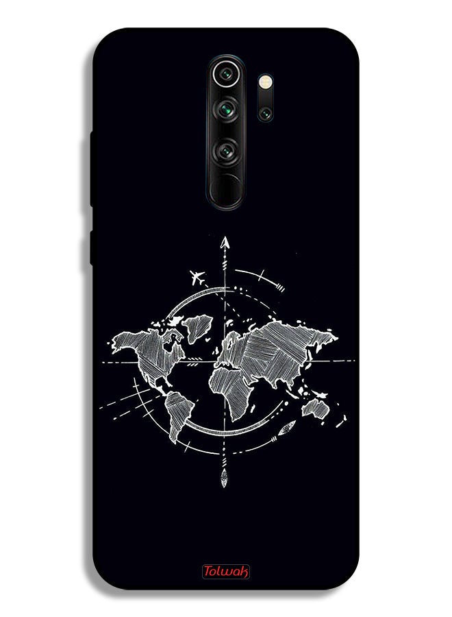 Tolwak Xiaomi Redmi Note 8 Pro Protective Case Cover Compass Art - Image 2
