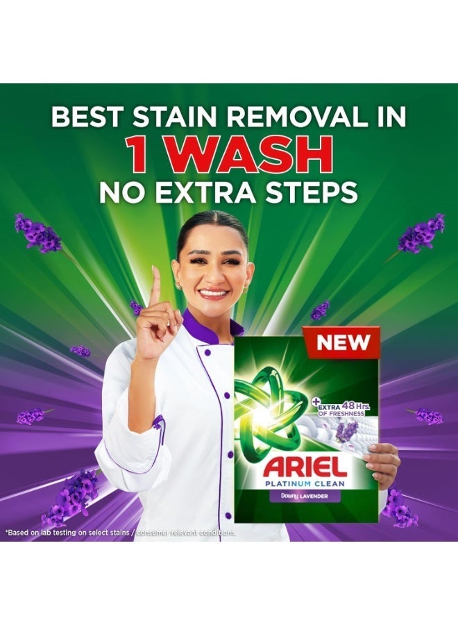 Ariel Platinum Clean Lavender Laundry Detergent Powder 2.5kg x 4 - Image 3