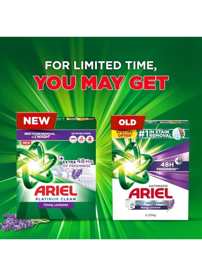 Ariel Platinum Clean Lavender Laundry Detergent Powder 2.5kg x 4 - Image 4