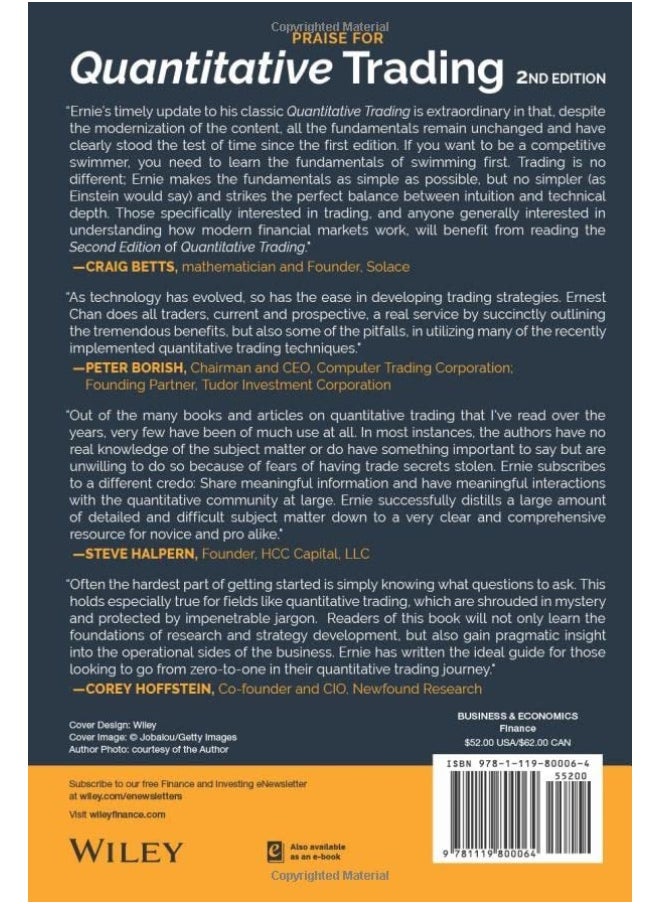 null - Quantitative Trading – How to Build Your Own Algorithmic Trading Business, Second Edition - Image 1