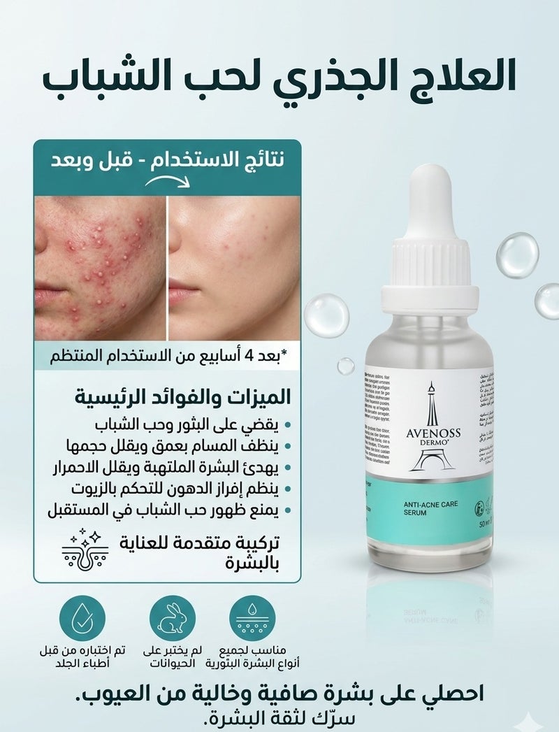 AVENOSS DERMO - Anti-Acne Care Serum with 5-Acid Complex, - Image 4