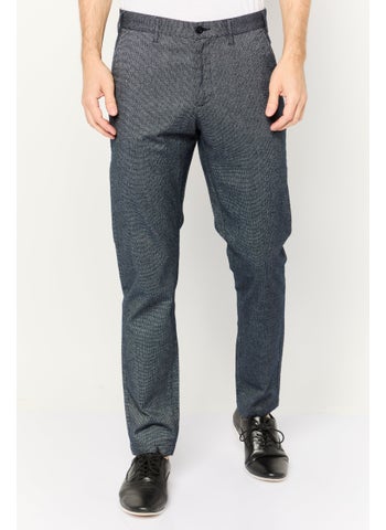 Men Regular Fit Chambray Print Stretchable Chino Pant, Heather Navy - pzsku/ZCEEE3BE5E14A3820AD0FZ/45/1748009102/1870e2d2-5f92-4653-9b73-29bf950ea4aa