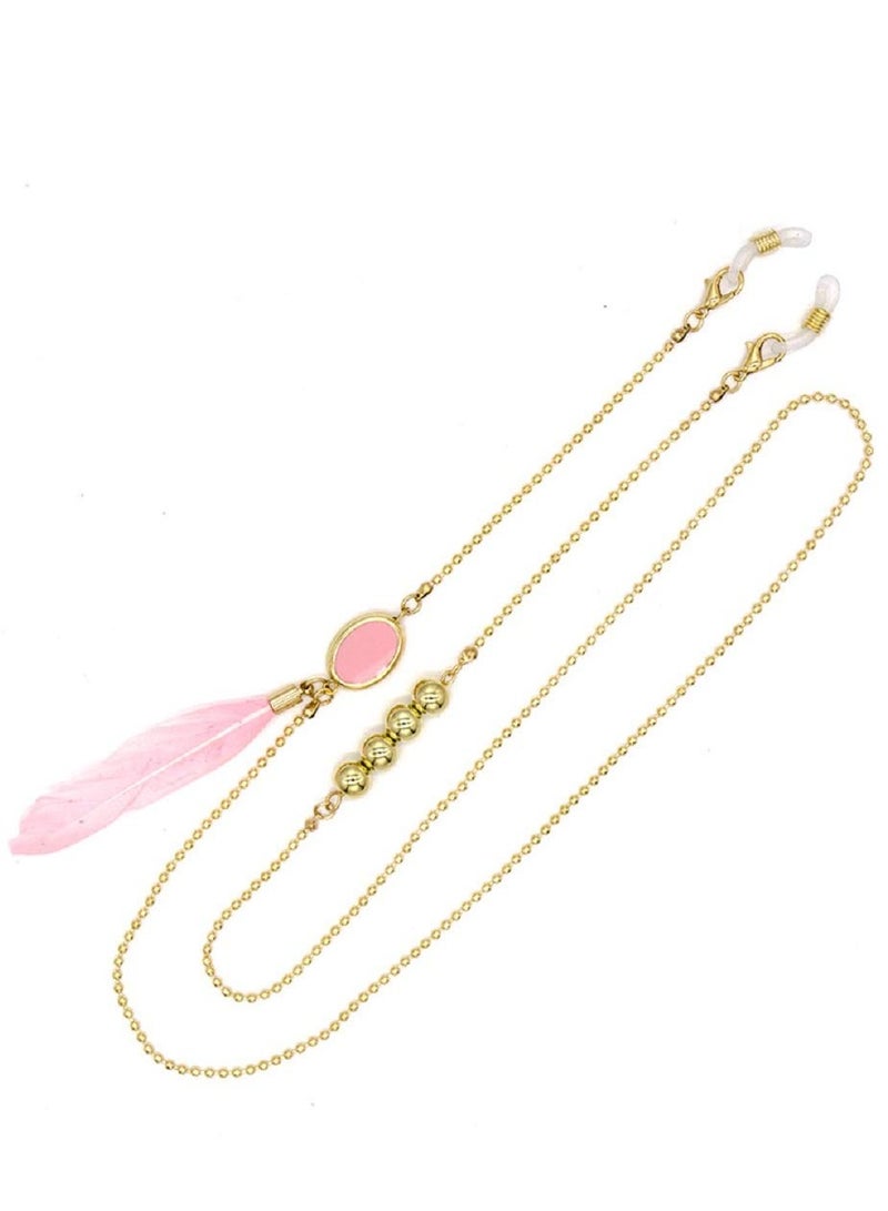 SYOSI Colorful Beaded Eyeglass Chain Sunglass Holder Strap Eyeglass Necklace Chain Cord for Women - Image 1