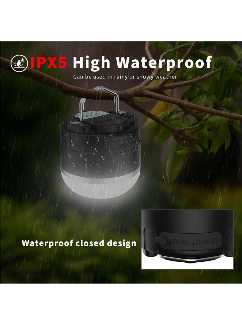EVEREEN LED Camping Lantern Rechargeable 1000LM, 4 Modes, Portable Tent Light Built-in 4000mAh Battery, Waterproof Emergency Light for Hurricane, Outdoors, Hiking, Outage  - Image 4