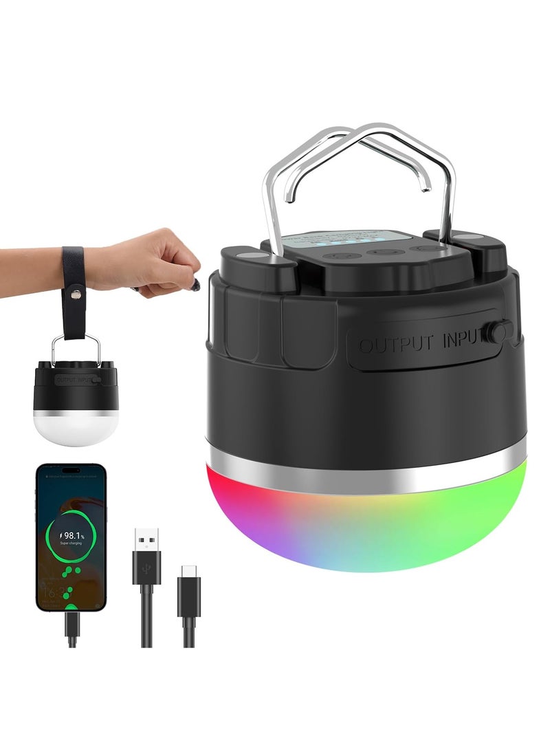 EVEREEN LED Camping Lantern Rechargeable 1000LM, 4 Modes, Portable Tent Light Built-in 4000mAh Battery, Waterproof Emergency Light for Hurricane, Outdoors, Hiking, Outage  - Image 1