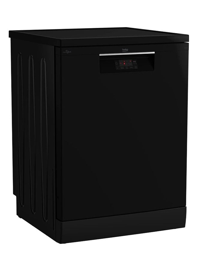 Beko Dish Washer 14 Persons LED Display Half load Hygiene Intense Steam Gloss 5 Programs 14 L 18 kW BDFN15420B Piano 14 L 18 kW BDFN15420B Piano Black - Image 2