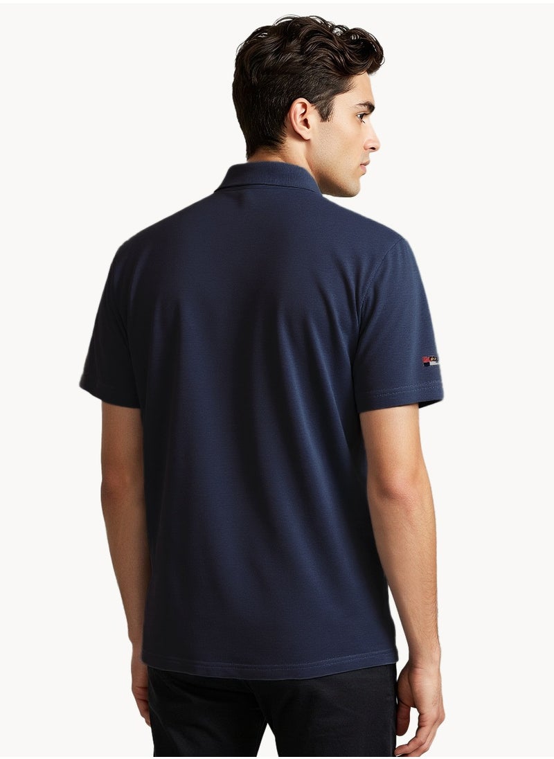 NAUTICA Basic Regular Fit Premium Cotton Logo Polo Shirt  - Image 3