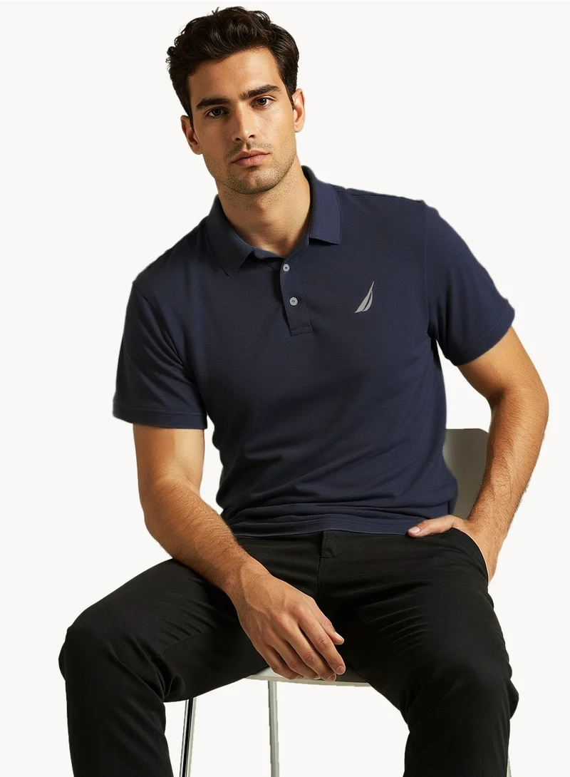 NAUTICA Basic Regular Fit Premium Cotton Logo Polo Shirt
