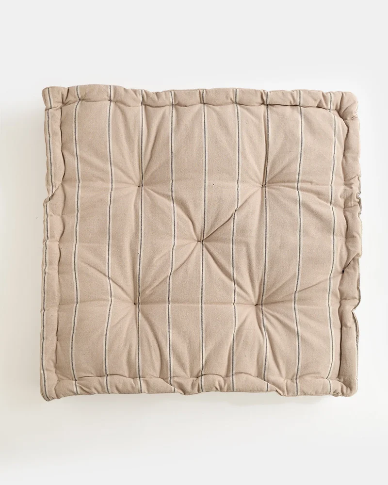 Redtag Beige Patterned Floor Cushion