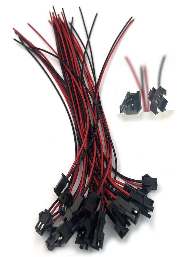 DEVMO JST SM 2-Pins 2P Female & Male Plug Connector Wire Cables for Arduino (Pack of 10 Pairs) AE1045 - Image 2