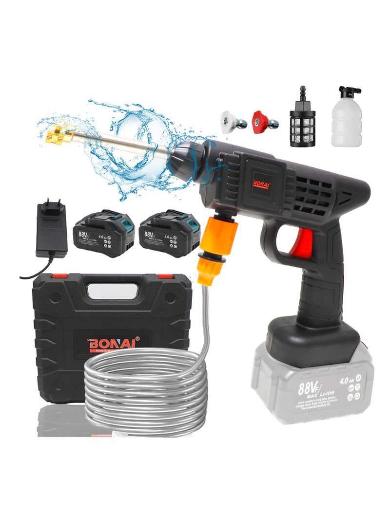 BONAI Powerful Cordless Electric High Pressure Washer with Dual Large Capacity Batteries - Ideal for Effortless Car Washing  - Image 1