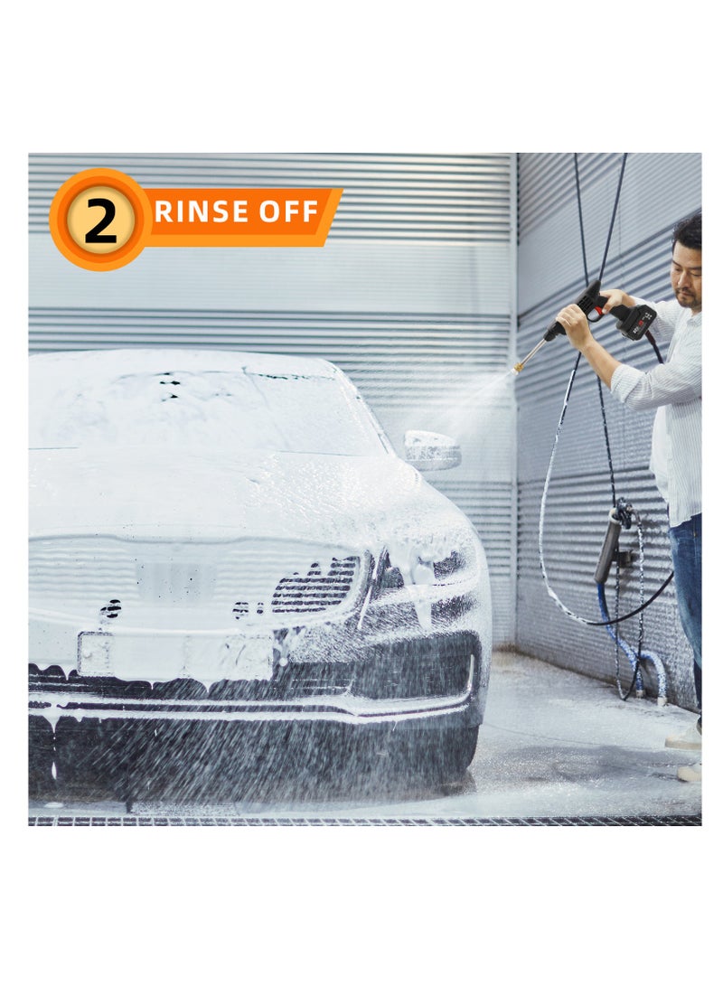 BONAI Powerful Cordless Electric High Pressure Washer with Dual Large Capacity Batteries - Ideal for Effortless Car Washing  - Image 5