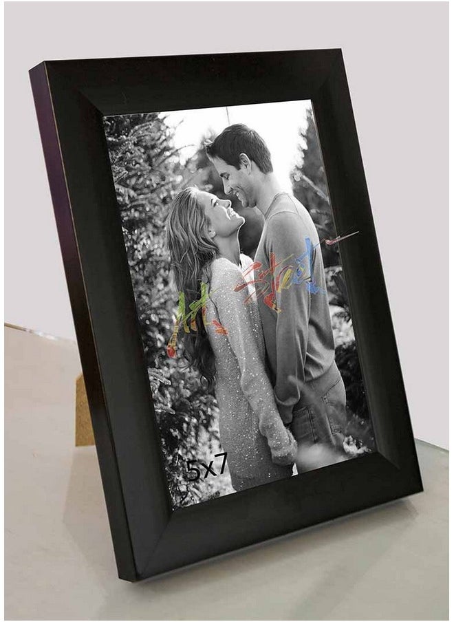 Art Street Art Street Wood Synthetic Table/Wall Photo Frame For Home Decor(5" X 7",Black),Rectangular,22.9x17.8 Cm  - Image 2
