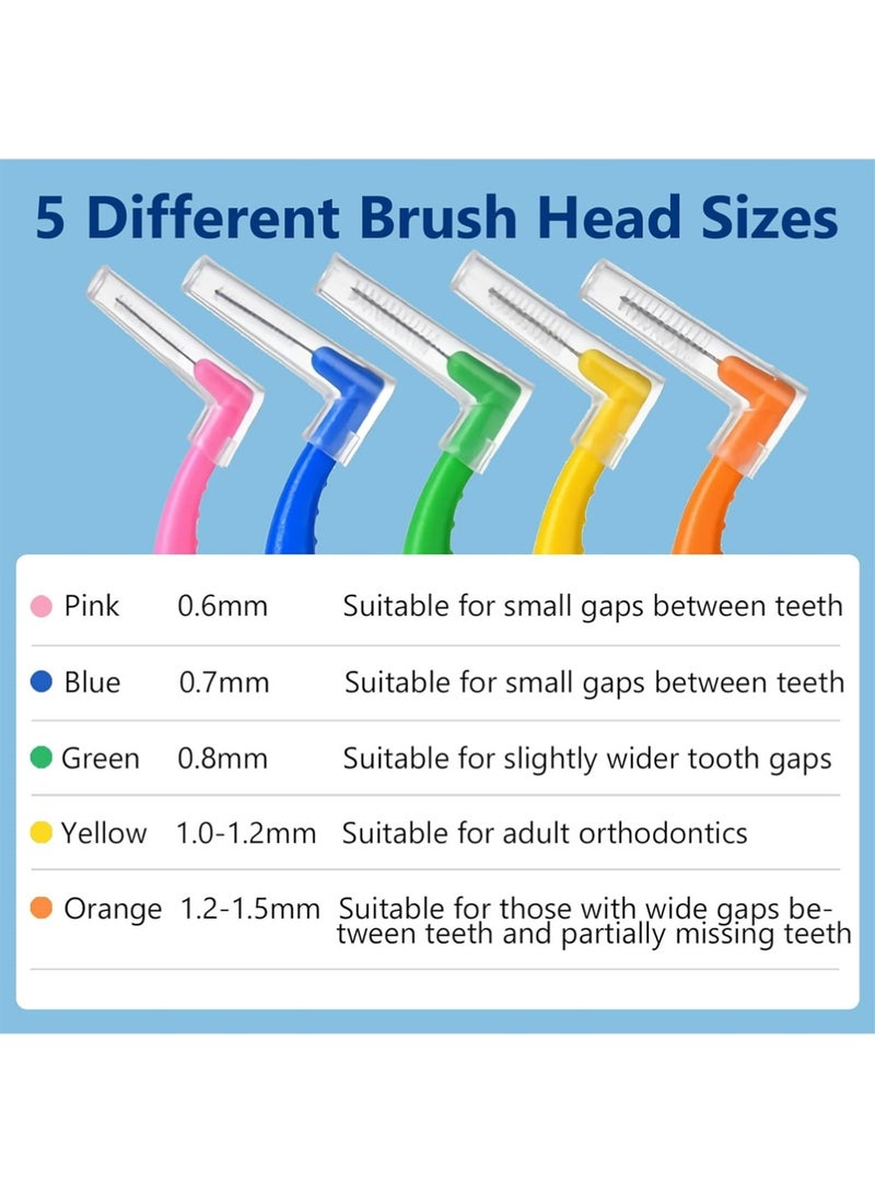 Yigate 30 PCS Interdental Brushes Dental Floss Toothpick Braces Brush Tooth Cleaning Tool Care Tooth Cleaning Tool (Multicolour) - Image 4