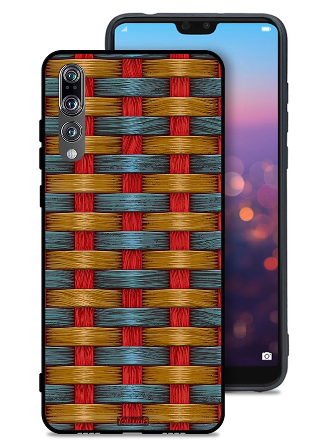 Tolwak Huawei P20 Pro Protective Case Cover Strips Art Pattern - Image 1
