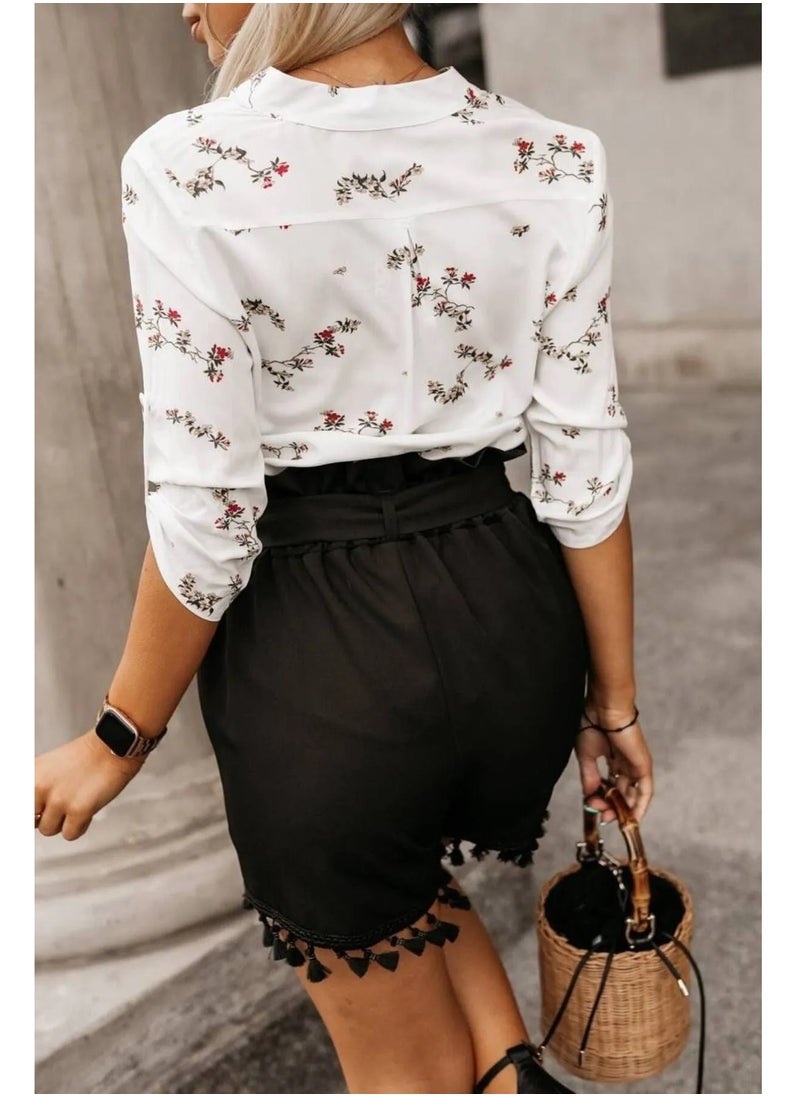 SoBe Floral patterned women's shirt made in Turkiye  - Image 3