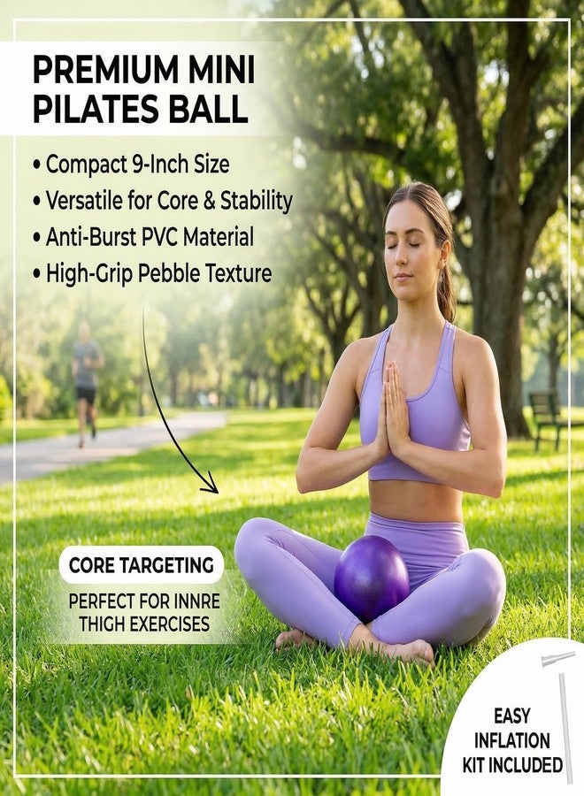 XIECCX Mini Yoga Balls 9 Inch Exercise Pilates Therapy Balance Micropore Ball Barre Equipment for Home Stability Training Physical Core Training(Red-6PCS) - Image 3