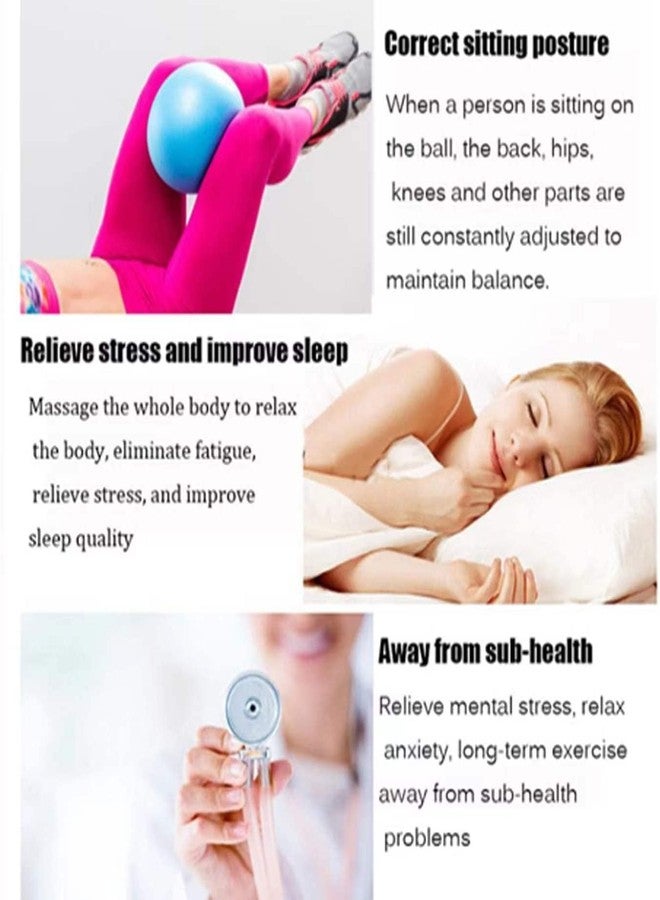 XIECCX Mini Yoga Balls 9 Inch Exercise Pilates Therapy Balance Micropore Ball Barre Equipment for Home Stability Training Physical Core Training(Red-6PCS) - Image 5